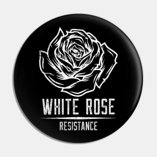 WHITE ROSE RESISTANCE Pin