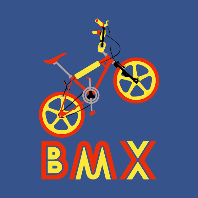 Red & Yellow BMX Burner by Paulychilds