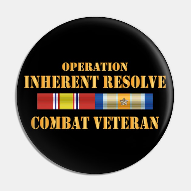 Combat Veteran w Opn Inherent Resolve (OIR) SVC Bar  w Txt X 300 Pin by twix123844