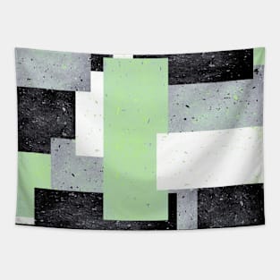 Agender Pride Overlapping Speckled Rectangles Tapestry