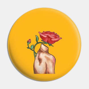 Rose Head Pin