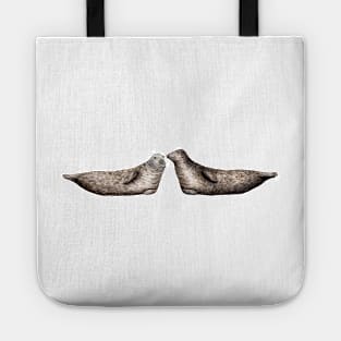 Grey seal love Tote