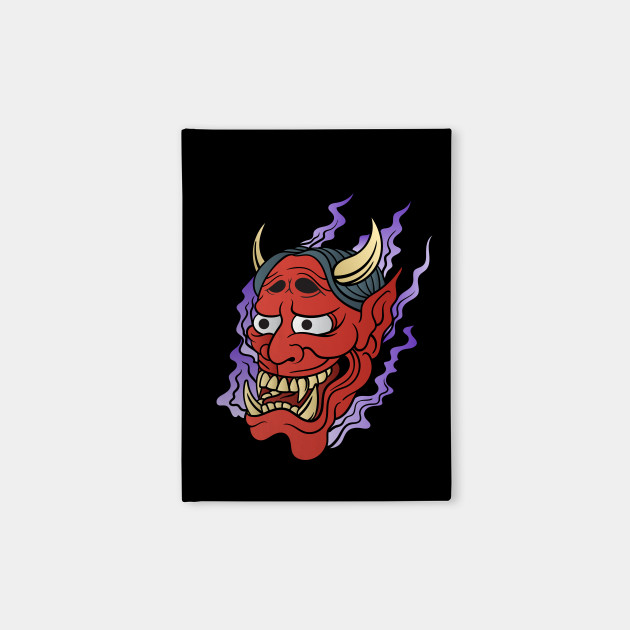 Japanese Demon Tattoo Design Abstract Notebook Teepublic