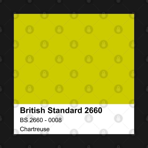 Chartreuse Green British Standard 0008 Colour Swatch by mwcannon
