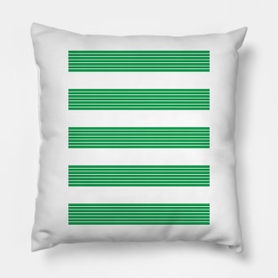 Celtic Retro Green and White Hoops Home 2013 Pillow