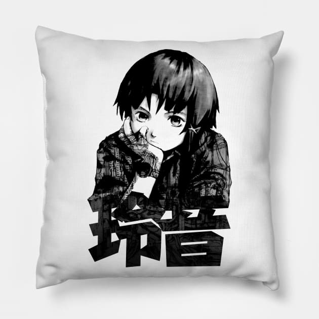 Internet Goddess (black) Pillow by geekingink