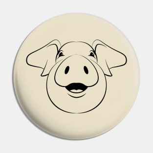 Laughing Pig Pin