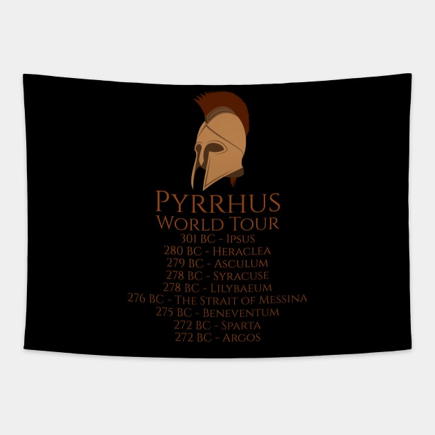 Ancient Greek & Roman History - Pyrrhus World Tour - Epirus Tapestry by Styr Designs