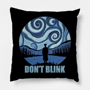 Don’t Blink Doctor Who Van Gogh Starry Night Pillow