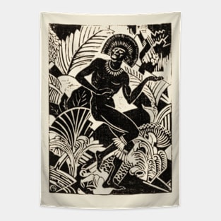 South American Hunter Tapestry