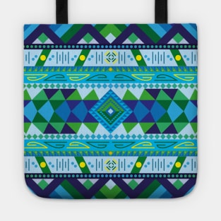 Native American lush colour pattern design Tote