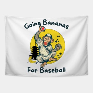 Baseball monkey Tapestry