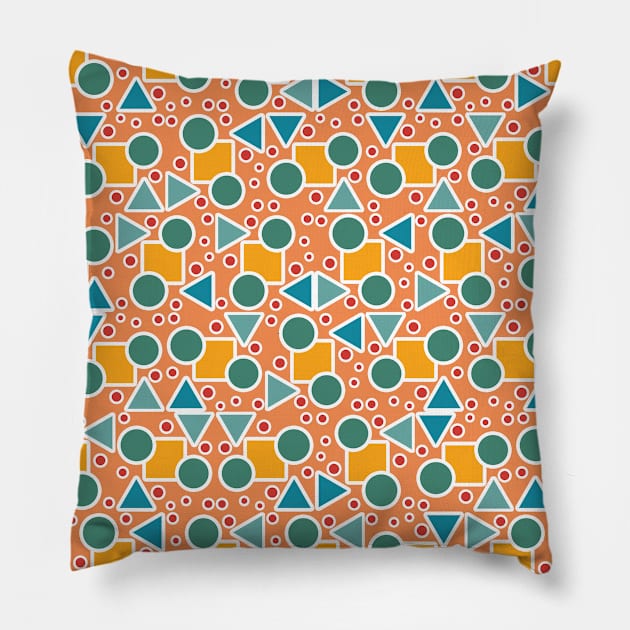 Geometric pattern Pillow by Gaspar Avila