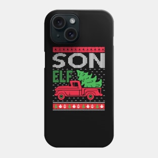 Son Elf ugly christmas sweater Phone Case