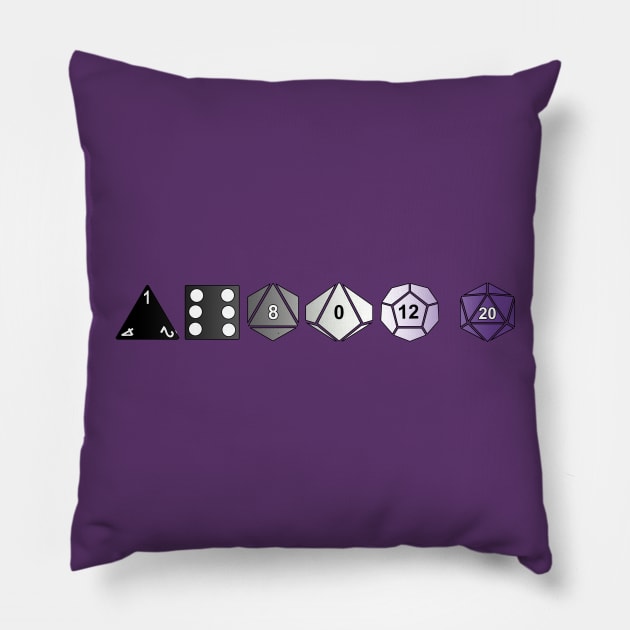 Ace Pride Polyhedrals Pillow by Basilisk