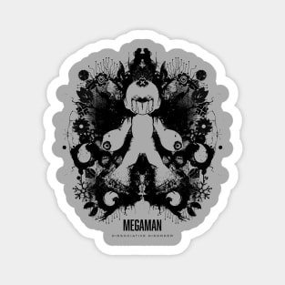 Megaman Ink Blot Geek Psychological Disorder Magnet