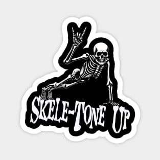 Funny Fitness Metalhead Skeleton Magnet