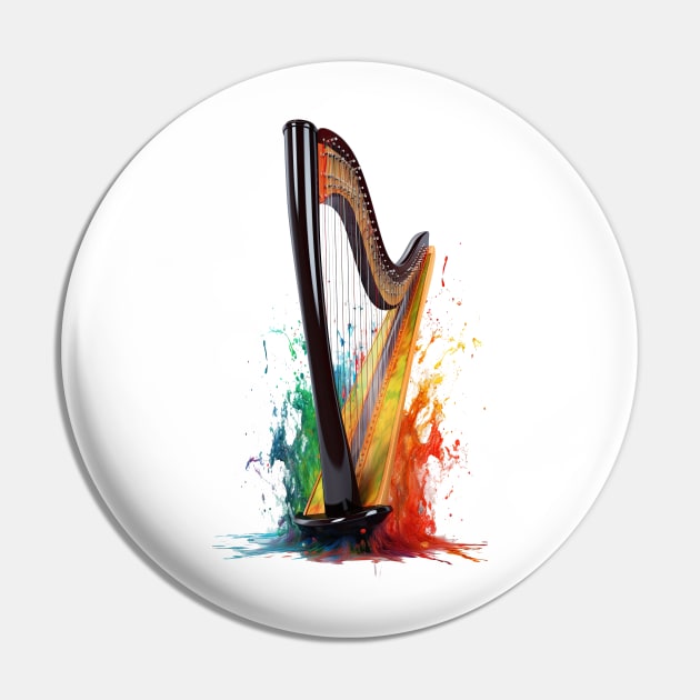 Fire Harp Pin by Urban Archeology Shop Gallery