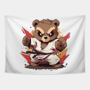 karate bear Tapestry