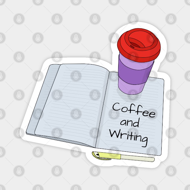 Coffee and Writing Magnet by DiegoCarvalho