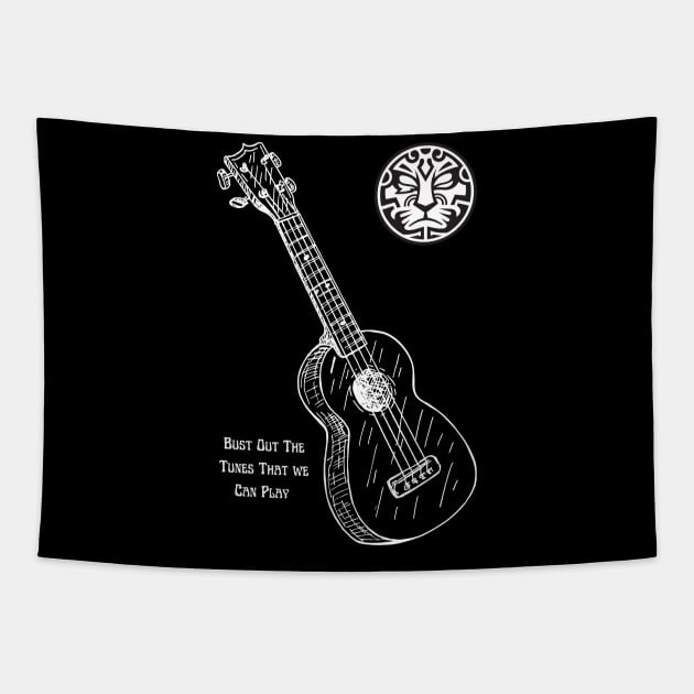 Ukulele player Tapestry by Mister Jinrai