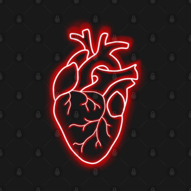 neon heart by Alex Drawn