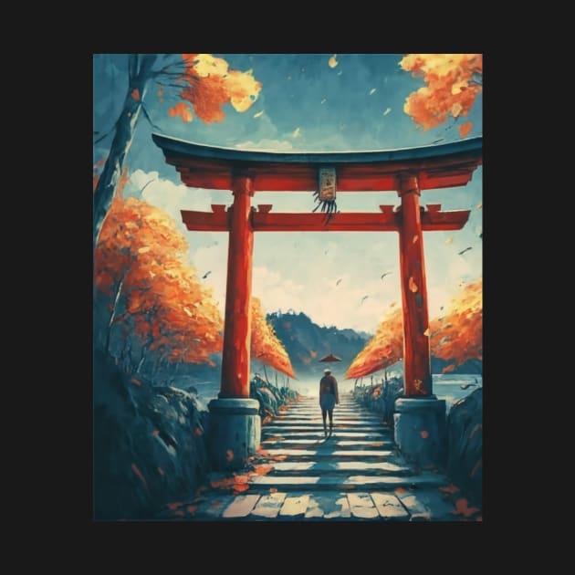 Torii Gate - Impressionism by AnimeVision