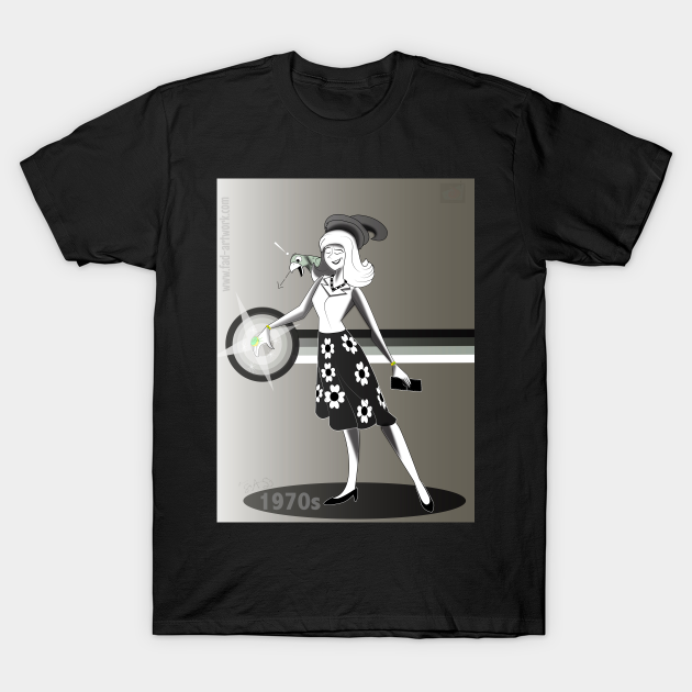 Discover 1970s Witch with Expensive Ring - Fadartwork - T-Shirt