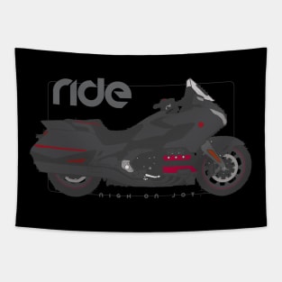 Ride gold wing black Tapestry