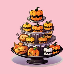 Enchanting Eats Delight in a Halloween Dessert Journey T-Shirt