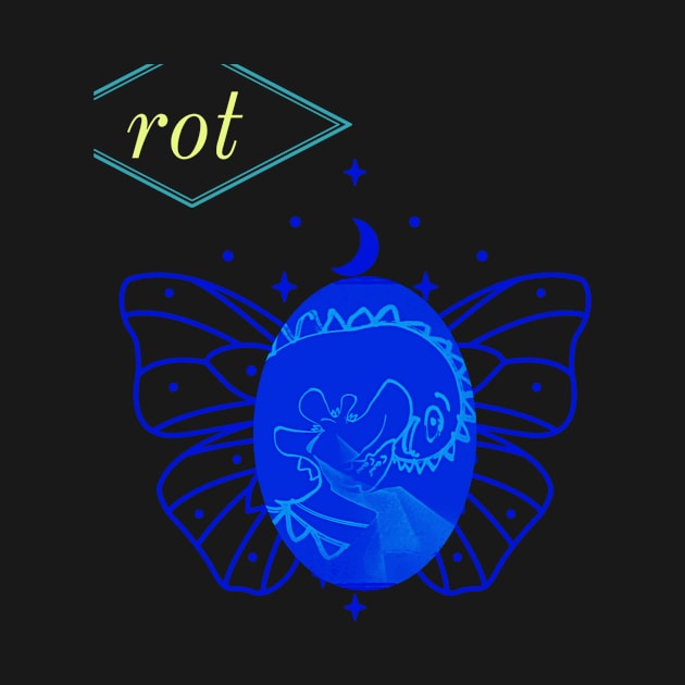 Buttersaur in Dainty Dark Blue by Rot