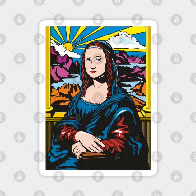 Mona Lisa Magnet by Jamie Lee Art