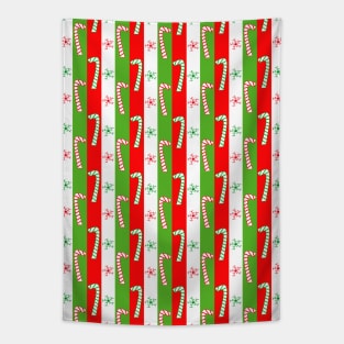 CHRISTMAS Candy Cane Stripes Tapestry