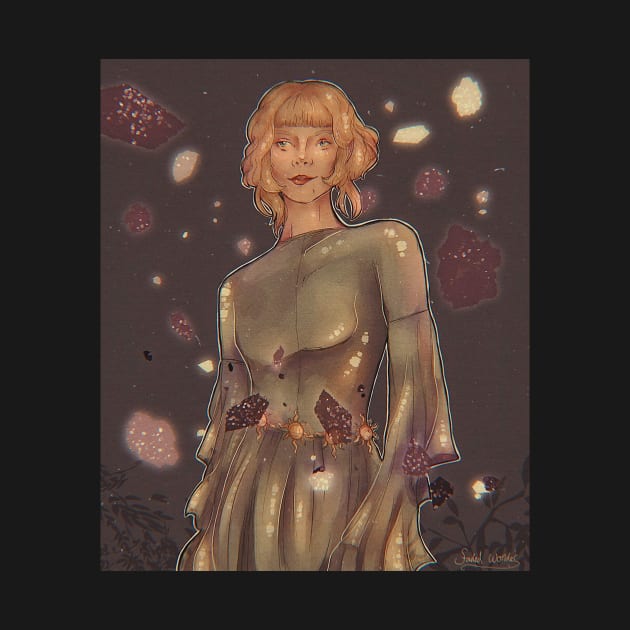 Aurora Aksnes Music Witch Digital Illustration by JadesInks