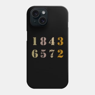 1-8-4-3-6-5-7-2 Phone Case