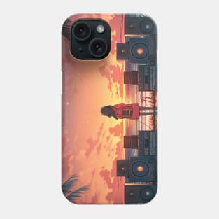 Dj Console Sunrise Beach Party Phone Case