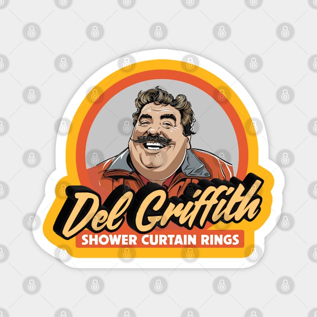 Del Griffith Shower Curtain Rings Magnet by NineBlack