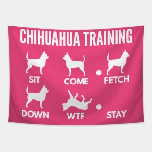 Chihuahua Training Chihuahua Dog Tricks Tapestry