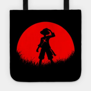 Red Moon Straw Hat Tote