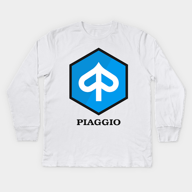 Piaggio - Vespa Logo - Kids Long Sleeve T-Shirt | TeePublic