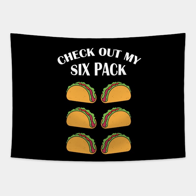 Check out my six pack taco Tapestry by Live Together