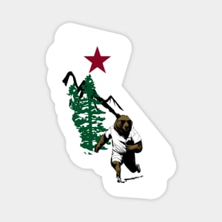 Trail Running California Bear Magnet