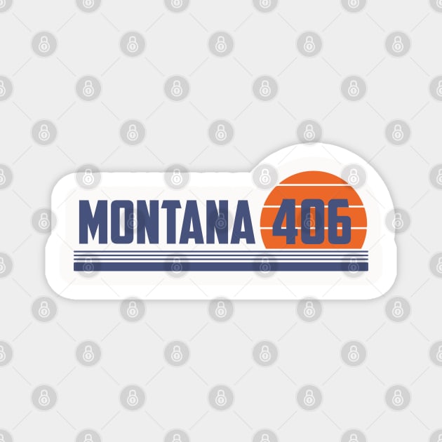 406 Montana Area Code Magnet by Eureka Shirts