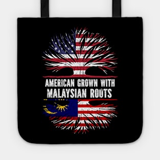 American Grown with Malaysian Roots USA Flag Tote