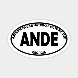 Andersonville National Historic Site oval Magnet