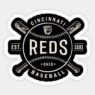 Cincinnati Reds Retro Vintage Logo - Sheet Of 3 Triple Spirit Stickers at  Sticker Shoppe