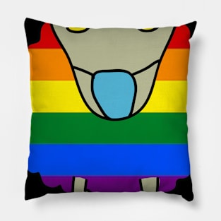 Anti-Mask Mask-Wearing Sheep LGBT Pride Pillow