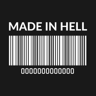 made in hell barcode T-Shirt