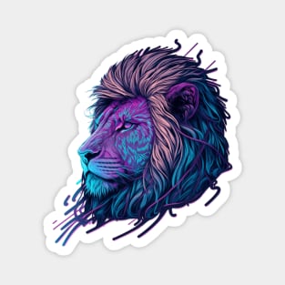 Glowing Lion Face Magnet