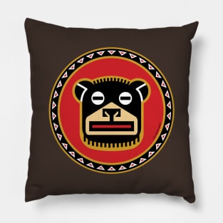 Big Black Bear Shield Pillow